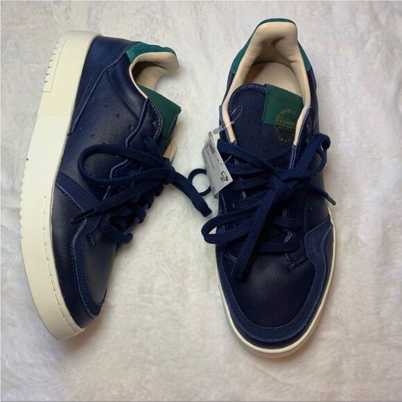 ADIDAS SUPERCOURT SHOESCOLLEGIATE NAVY / GREEN MEN’S SIZE 7 - Picture 12 of 14